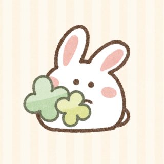 オーダーペイント　白うさぎさん　似顔絵 うさぎさんの似顔絵ミニ（原画）オーダーにつきまして｜木彫り