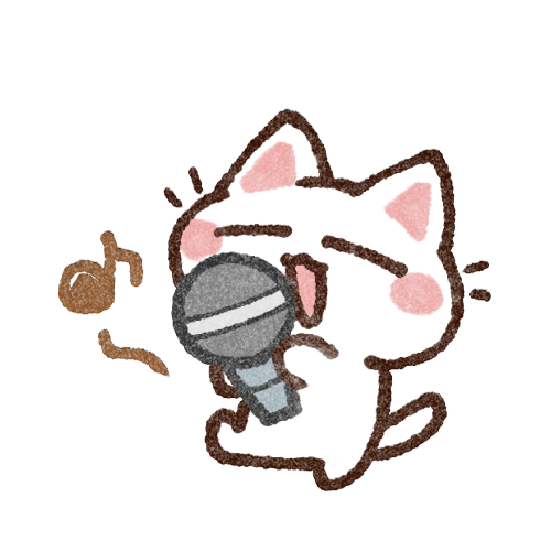 歌う猫さん｜かわいいフリーアイコン・イラストの無料素材サイト｜フリーペンシル