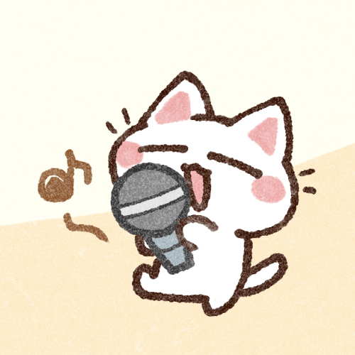 歌う猫さんのフリーアイコン