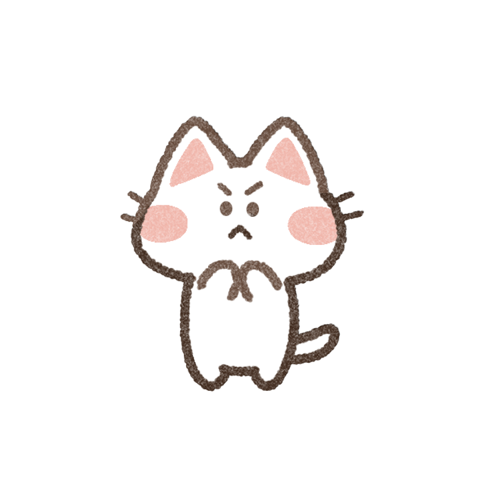 怒る猫のイラスト｜かわいいフリーアイコン・イラストの無料素材サイト｜フリーペンシル
