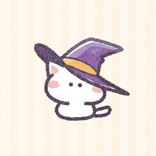 ハロウィン白猫さん｜かわいいフリーアイコン・イラストの無料素材