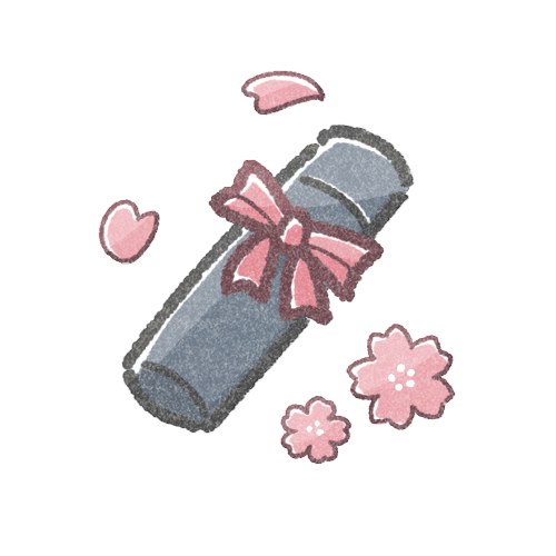 卒業証書のイラスト｜かわいいフリーアイコン・イラストの無料素材 