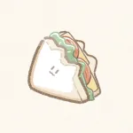 猫型サンドイッチのイラスト