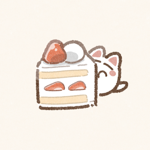 ショートケーキのイラスト