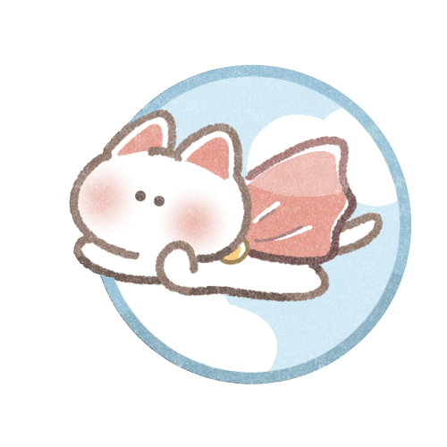 スーパーマンな猫さんのフリーアイコン