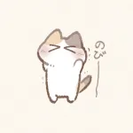伸びをする猫さんのフリーアイコン