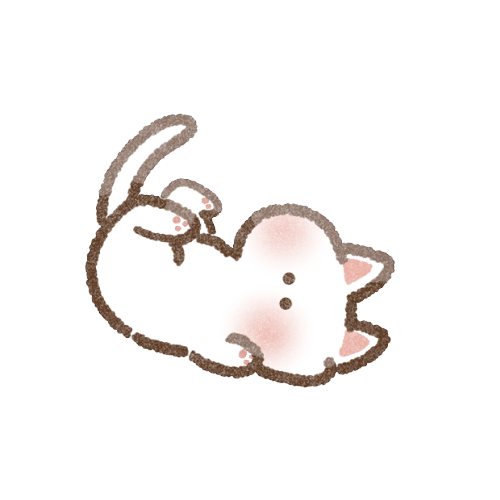 へそ天白猫さんのフリーイラスト