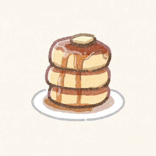 パンケーキのフリーアイコン