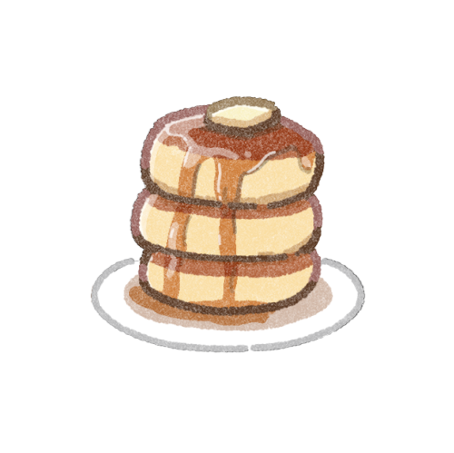 パンケーキのフリーイラスト