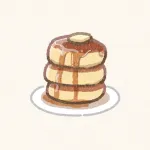 パンケーキのフリーアイコン