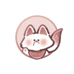 白狐さんのフリーアイコン