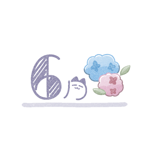 6月タイトルのフリーイラスト