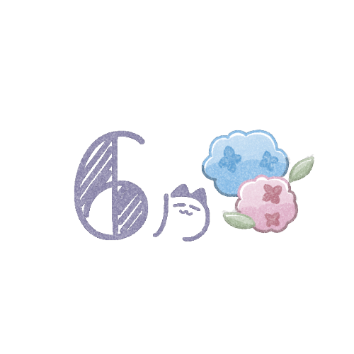 6月タイトルのフリーイラスト