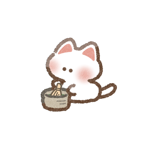 茶道をする猫さんのフリーイラスト