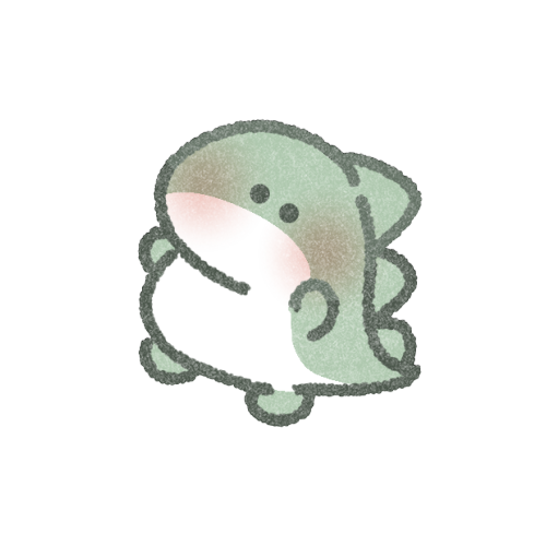 ちび恐竜さんのフリーイラスト
