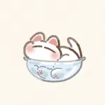 クリアボウルに入った猫さんのフリーアイコン