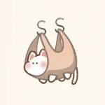 ハンモック猫さんのフリーアイコン