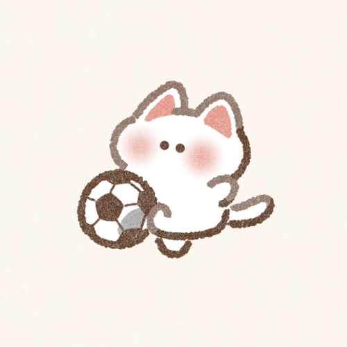 サッカー猫さんのフリーアイコン