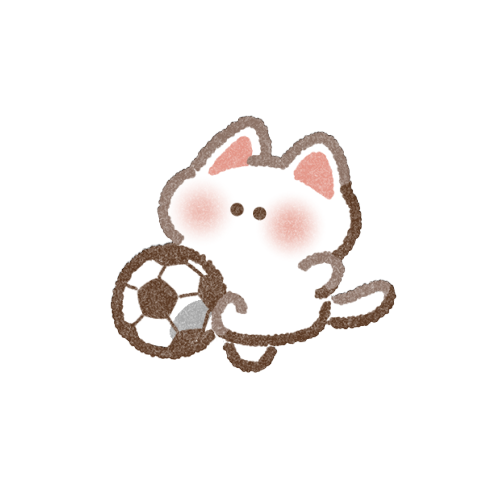 サッカー猫さんのフリーイラスト
