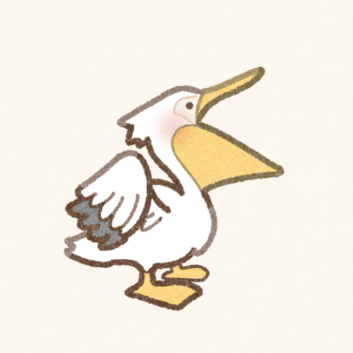 ペリカンさんのフリーアイコン