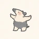 威嚇するアリクイさんのフリーアイコン