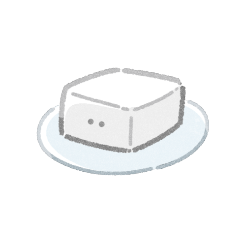 お豆腐のフリーイラスト