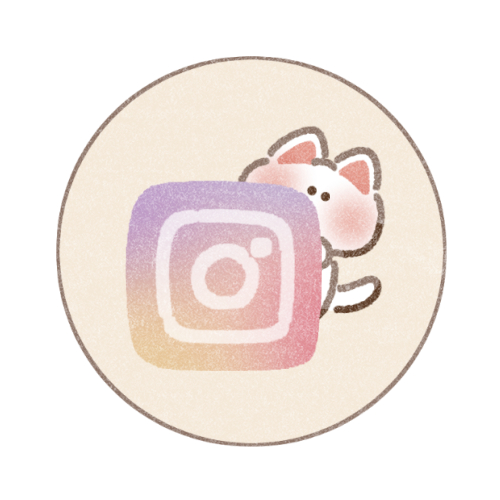 インスタと猫さんのアプリアイコン