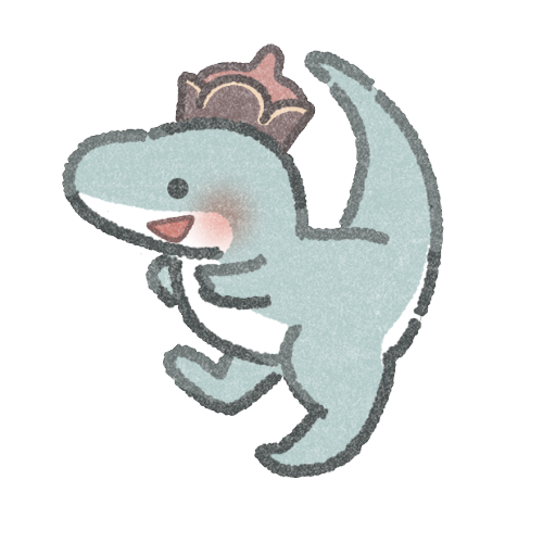 新種のティラノサウルスのカンクウルウさんのフリーイラスト