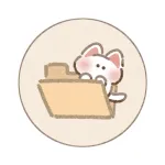 スマフォ用のフォルダアイコン猫さん