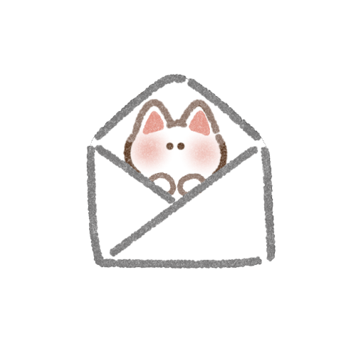 メールマーク猫さんのフリーイラスト