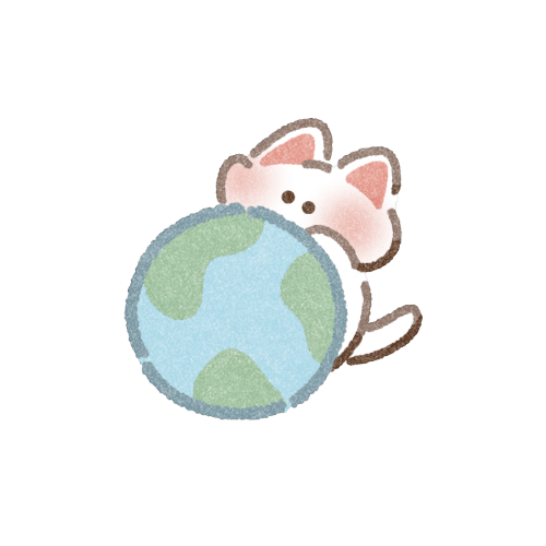 地球と猫さんのアプリアイコン