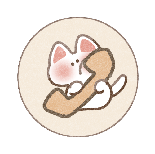 かわいい電話アプリアイコン猫さん