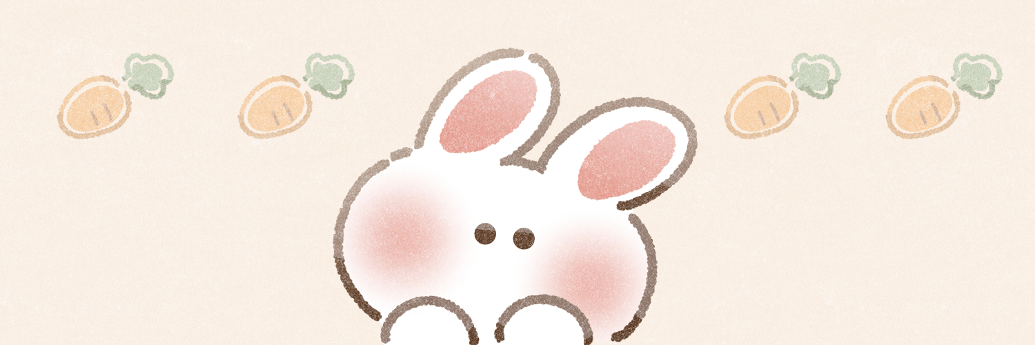 Twitter用フリーヘッダー（うさぎさん）