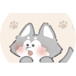 Twitter用フリーヘッダー（ハスキー犬さん）