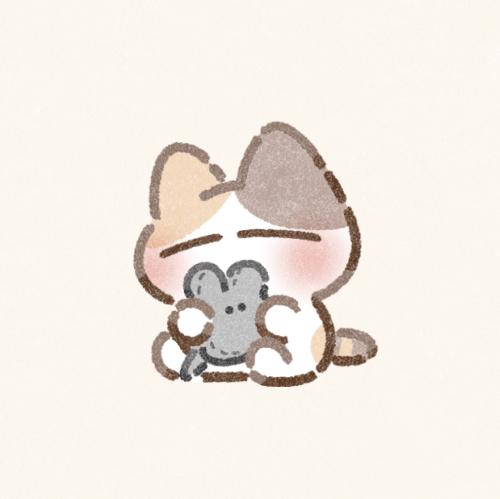 ぬいぐるみと猫さんのフリーアイコン