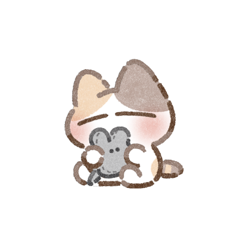 ぬいぐるみと猫さんのフリーイラスト