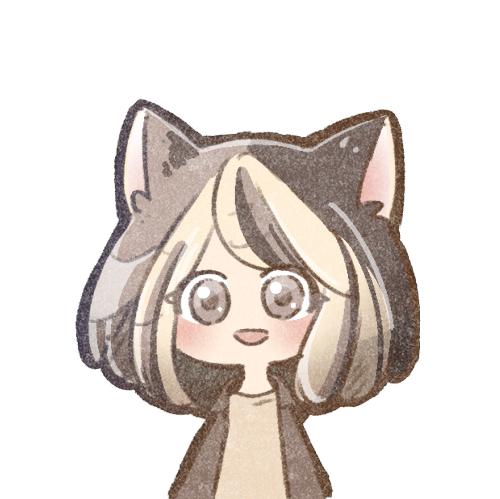 三毛猫を擬人化した女の子のフリーイラスト