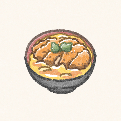 かつ丼のフリーイラスト
