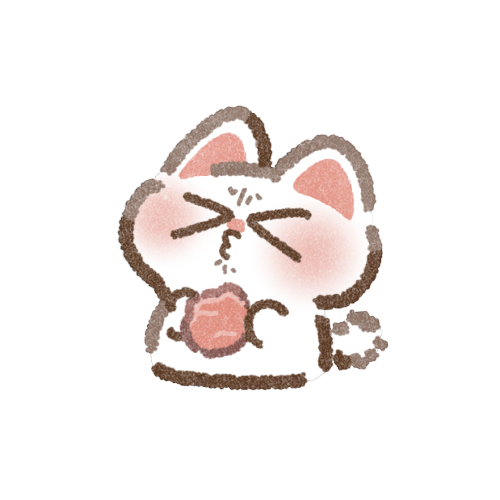 すっぱい表情の猫さんのフリーアイコン