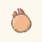 カニクリームコロッケのフリーアイコン