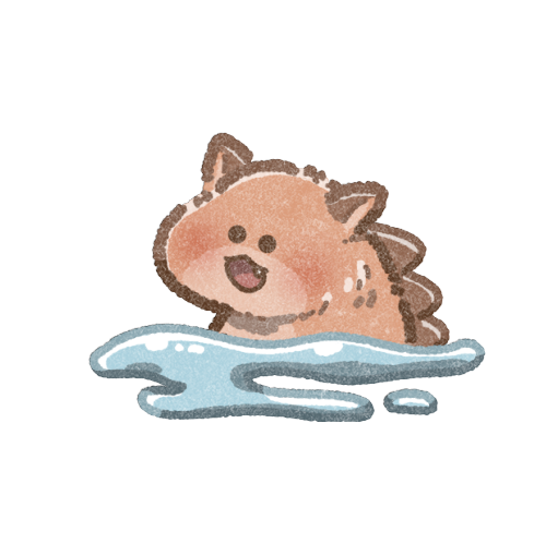 南極ゴジラのフリーイラスト