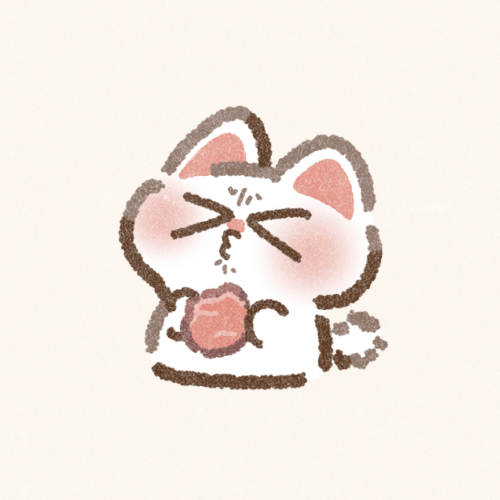 すっぱい表情の猫さんのフリーイラスト