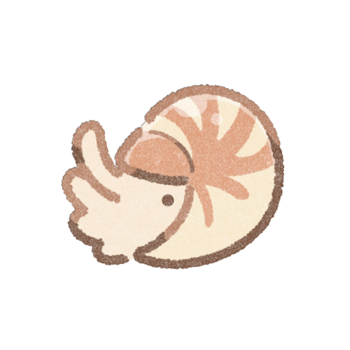 オウムガイのフリーアイコン