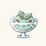 チョコミントアイスのフリーアイコン