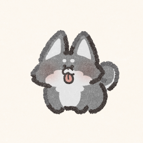 黒柴さんのフリーアイコン