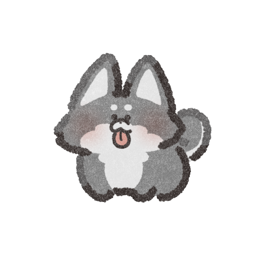 黒柴さんのフリーイラスト