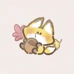 秋の狐さんのフリーアイコン