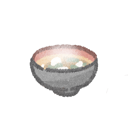 お味噌汁のフリーイラスト