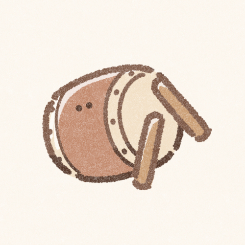 太鼓のフリーアイコン