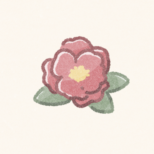 山茶花のフリーアイコン